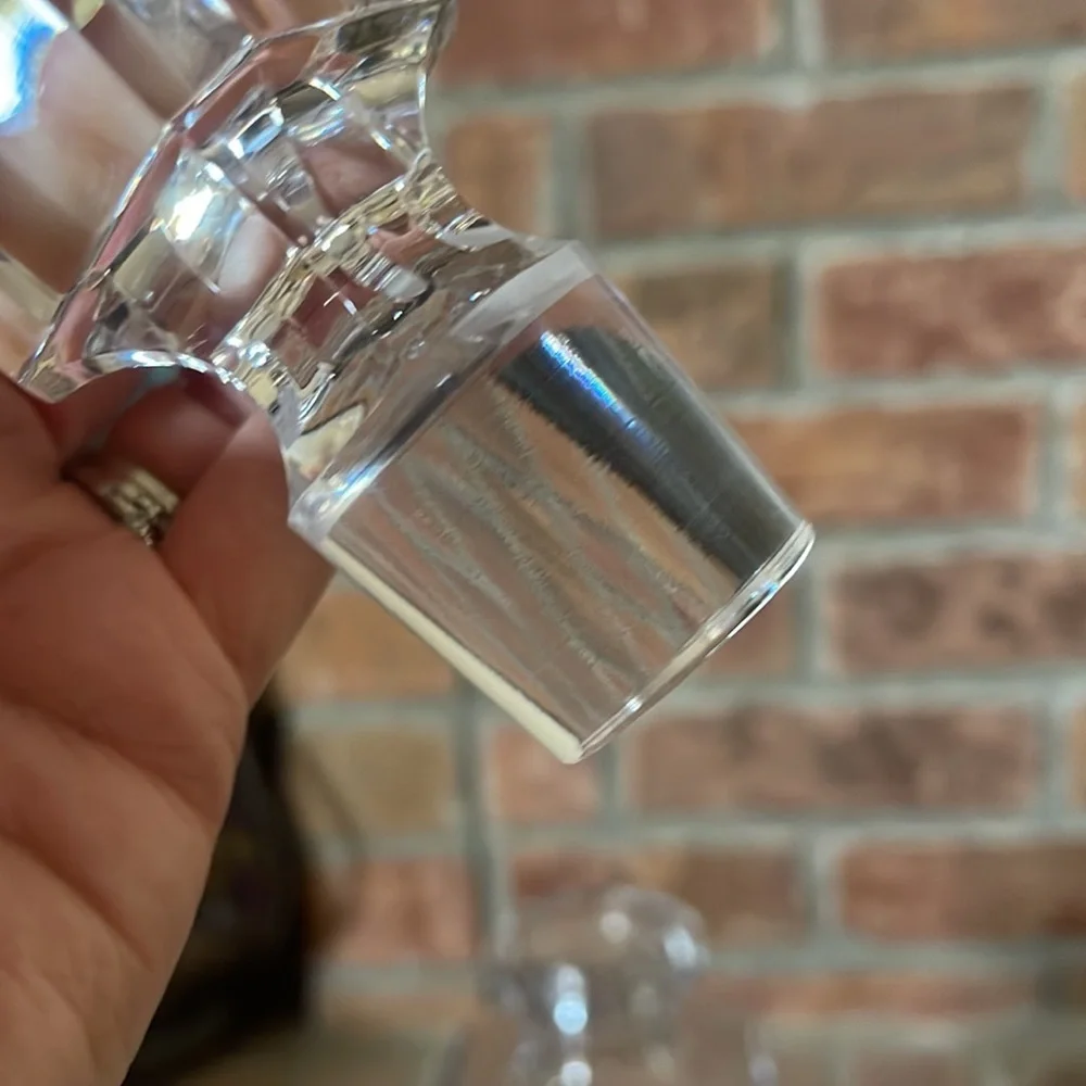 Vtg MCM Cristal de Sevres France Crystal Keos Cordial Decanter w/ Stopper